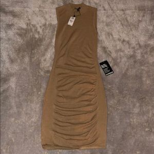 Sleeveless sweater dress.